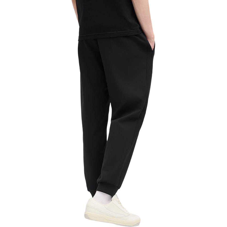 Fila Milano Series Versatile Comfortable Tapered Knit Casual Pants Men Bottoms Black F11M515604FBK