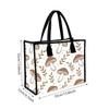 Cute Mushroom Print Tote Bag Casual Reusable Shopping Handbag for Daily Use