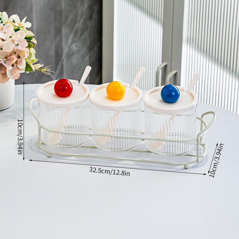 Wild Pigeon Transparent Kitchen Seasoning Jar Set