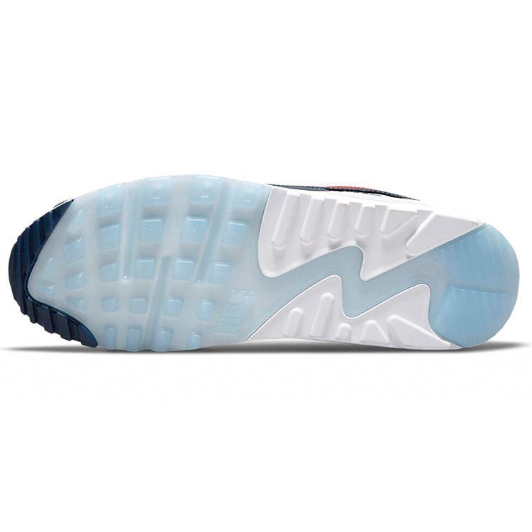 Nike Air Max 90 USA Denim Men Sneakers White Chile-Red Midnight-Navy DJ5170-100
