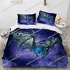 Pterosaur Dragon Soft Bedding Set Single-Twin-Full-Queen-King Size Adult Kid Bedroom Breathable Duvet Cover  Luxury Gift