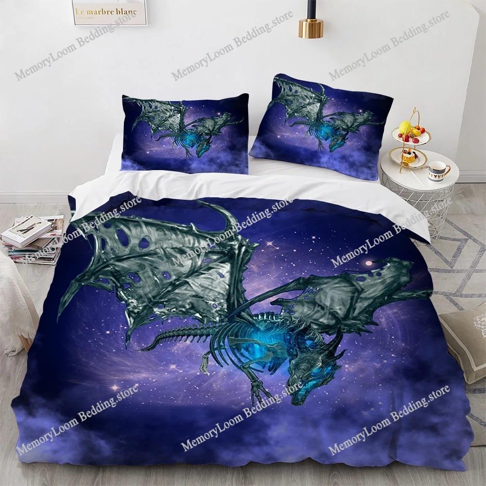 Pterosaur Dragon Soft Bedding Set Single-Twin-Full-Queen-King Size Adult Kid Bedroom Breathable Duvet Cover  Luxury Gift
