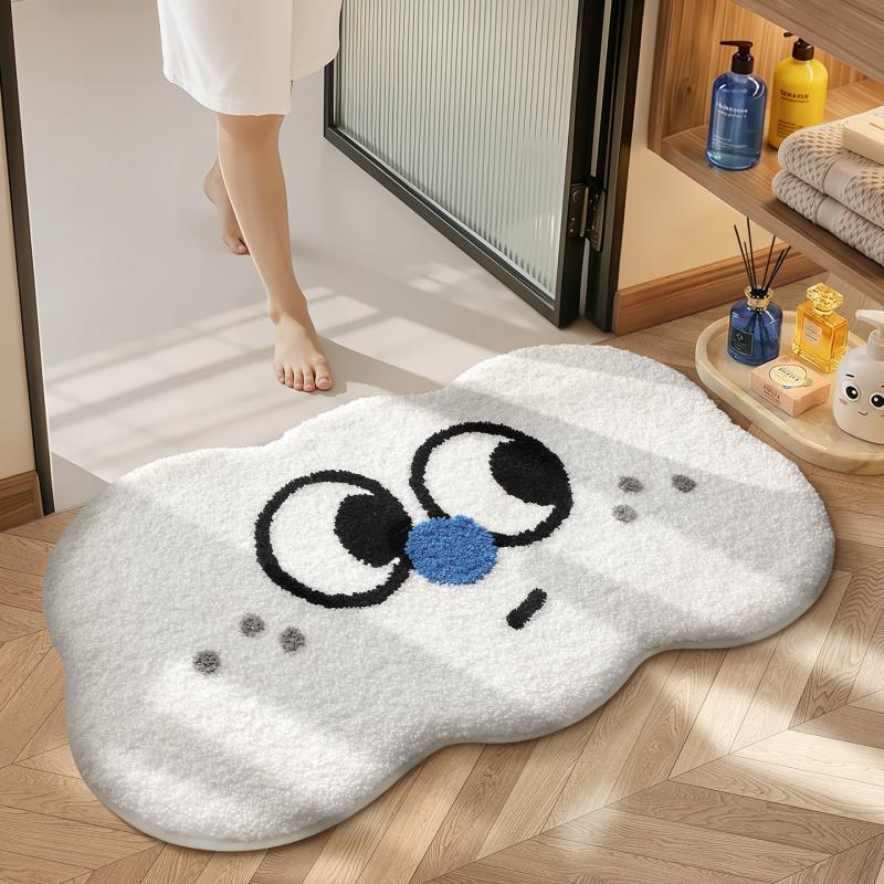 Special Shaped Cartoon Meme Floor Mat Soft Absorbent Non Slip Carpet Bathroom Entry Bedroom Home Decor Doormat