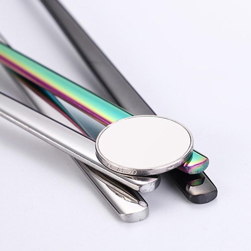 Flatware Dinnerware Travel 5pcs Camping Cutlery Set Fork Spoon Chopsticks Straw With Portable Case Stainless Steel Tableware Set
