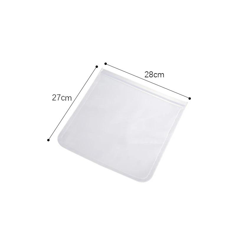 Silicone Food Storage Bag Reusable Stand Up Zip Shut Bag Sealed Leakproof Containers Fresh Bag Food Storage Bag Fresh Wrap(S/M/L/XL)