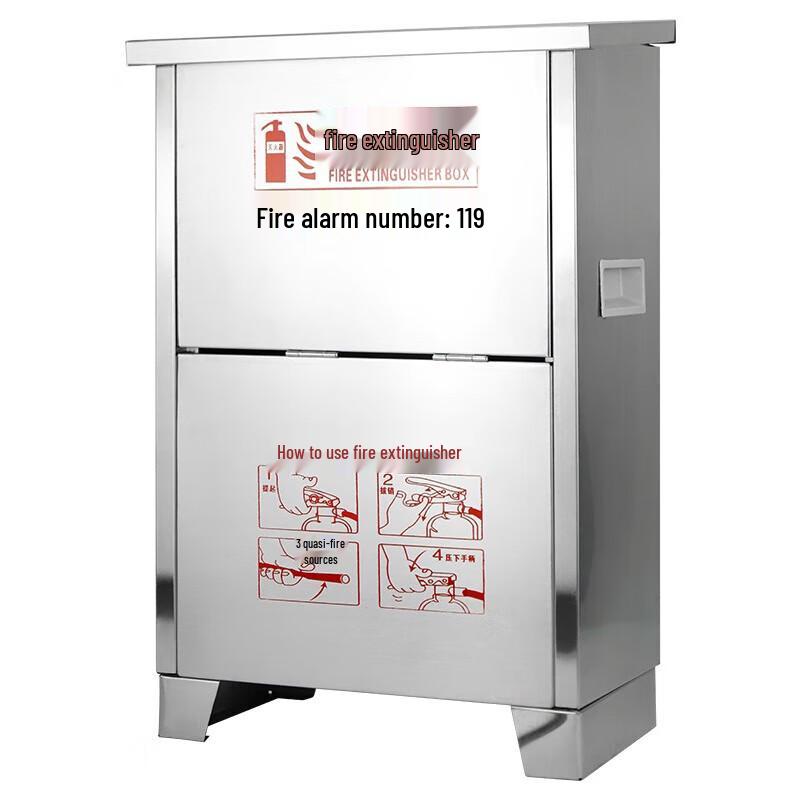 Stainless Steel Dual CO2 Fire Extinguisher Cabinet
