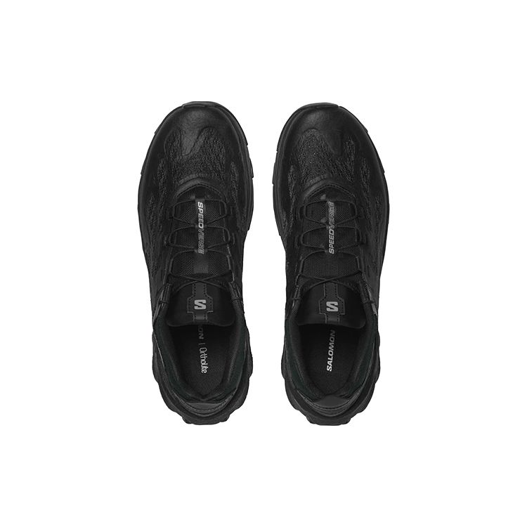 Salomon Speedverse Leather Comfortable Durable Breathable Low-Top Hiking Shoes Unisex Hiking Shoes Black 417542