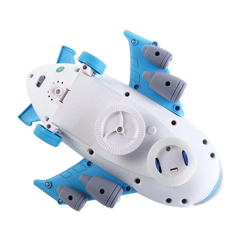 Plastic LED Lights Music Airplane Toys Blue/Pink Aircraft Toy Aircraft LED Plane Model Kids