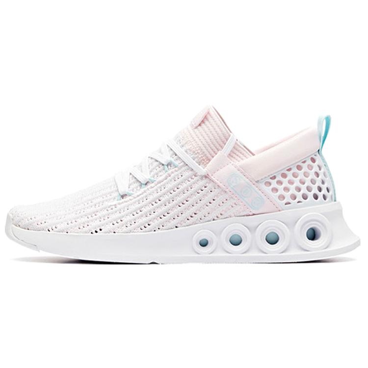 New Anta Cushioning, Slip Resistant, And Abrasion Resistant Low Top Running Shoes Women's Pink Blue White 12928888-5
