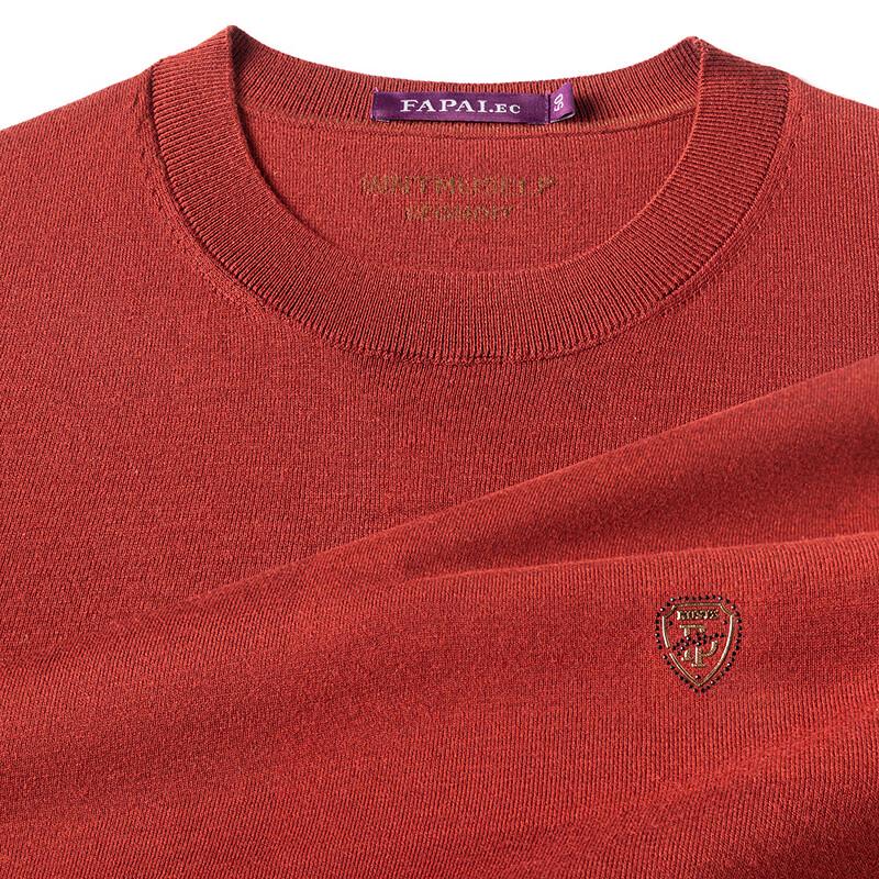 

FAPAI Men s Wool Blend Round Neck Knitted Sweater 4XL 58