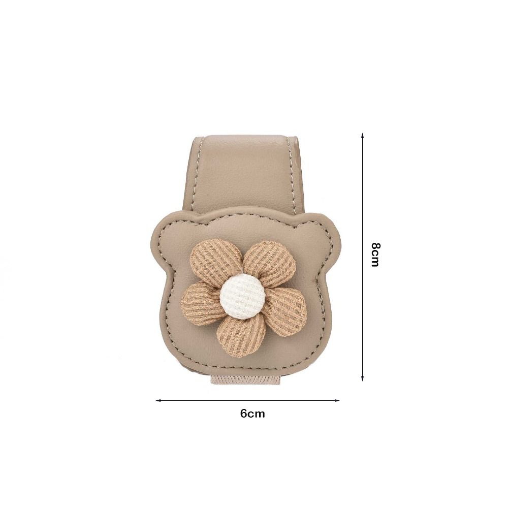 Universal Auto Sun Visor Glasses Box Flower Design Card Ticket Holder Eyeglasses Accessories
