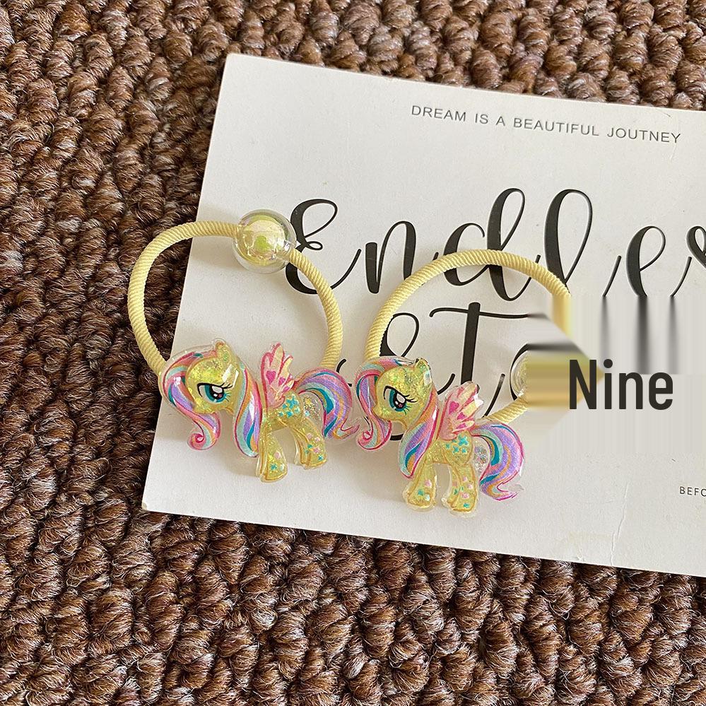2025 New Style Girls' Little Pony Hair Ties – Cute, Gentle Hair Rings for Babies and Girls