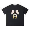 2025 Summer Girls' T-shirt Children's Top Children's Fashionable Casual Clothing Letter Printed Baby Girl Top T-shir
