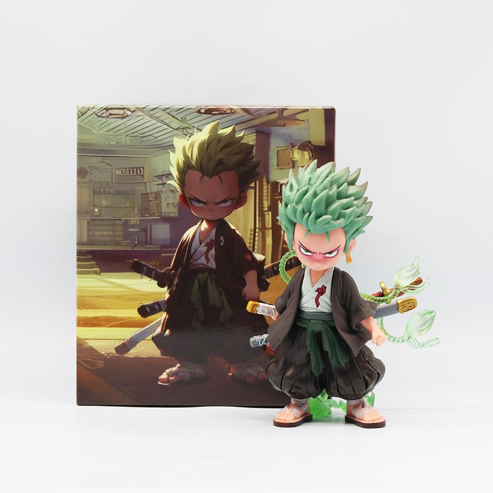 

Eye-catching One Piece Zoro And Ace Q Version Pvc Figurine Great For Desk Accessories Zoro