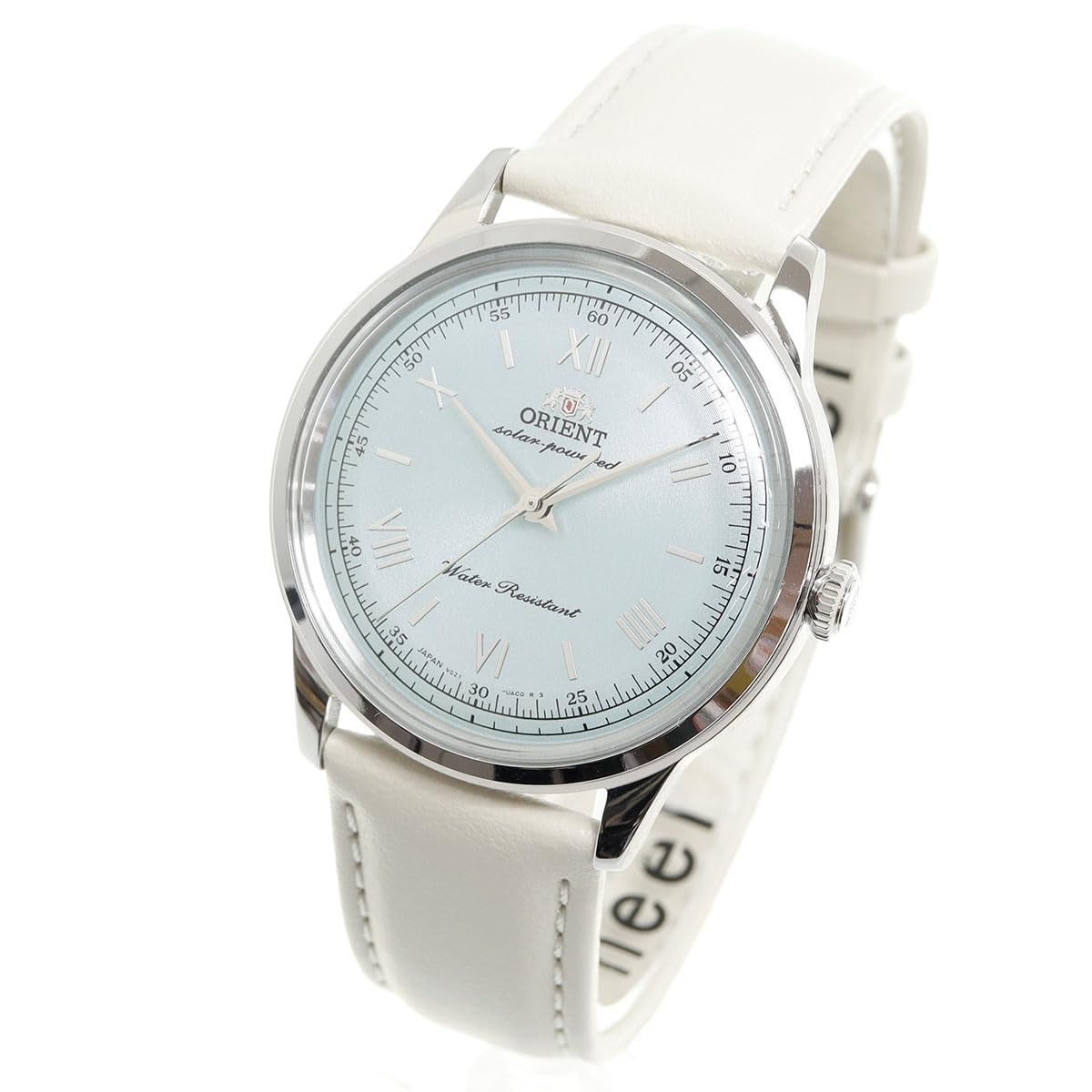 

Orient Watch Bambino SOLAR Solar-Powered Men s Watch, RN-WK0002E, Pale Green, with Japanese Manufacturer s Warranty