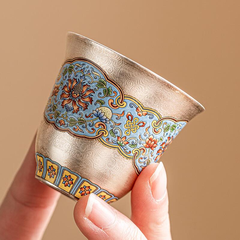 Handcrafted Cloisonné Enamel Teacup Gift Set