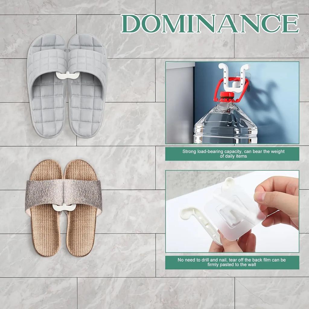 Slipper Rack Self-adhesive Bathroom Simple Slipper Hook Toilet Drainage Rack Wall Mounted Bedroom Storage Hook Shoe Drying Rack