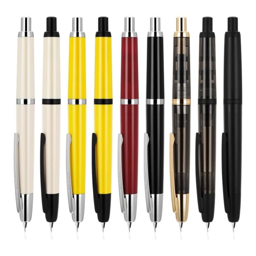Smooth Writing Click Fountain Pen EF/F Nib Plastic Pen Stylish Ink Converter Pen Writing Supplies