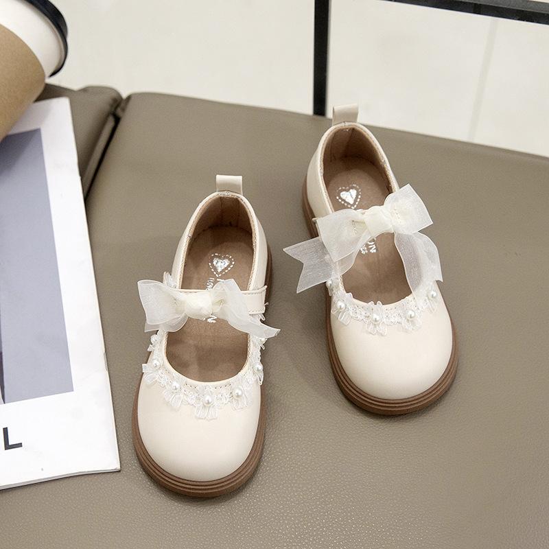 

Весна та Осінь Новий Стиль Тренд Бант Універсальні Дівчачі Зручні Шкіряні Туфлі на М якій Підошві 31 бежевий