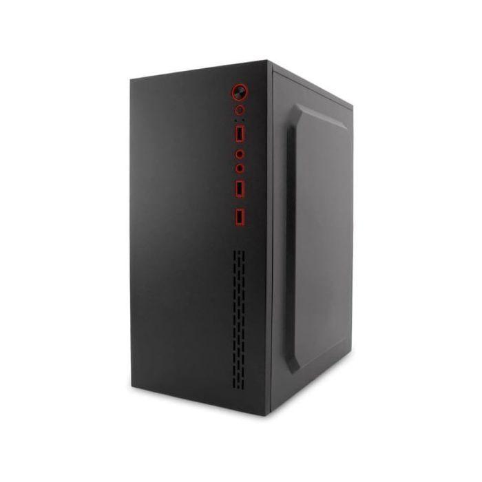 Boîtier Micro ATX - COOLBOX - PCC-MPC45-1 - Noir - Format Tour midi - Compact et élégant