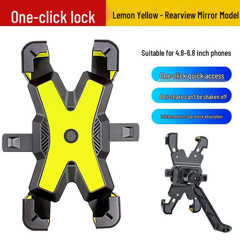 Four-Claw Phone Holder for Delivery Riders: Secure Mount for Bikes and Motorcycles