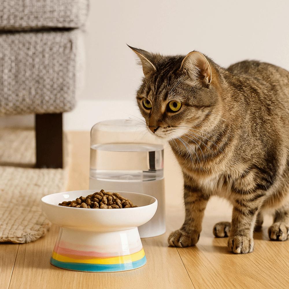 Handmade Cat Bowl Ceramic Pet Food Bowl Pet Supplies Dog Food Feeder  For Dogs Cats
