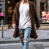 Solid Color Loose Knitted Winter New Style Sweater for Men