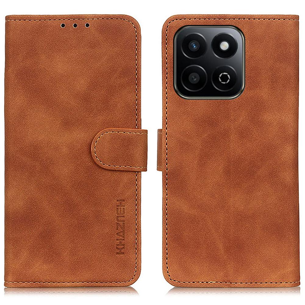 

Для Honor X7c 4G/200 Smart 5G/Play 60 Plus 5G Чохол зі штучної шкіри Ретро текстура Чохол для телефону Brown