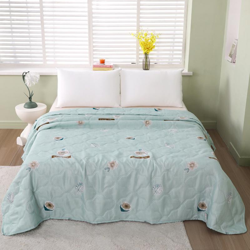 Summer Rabbit Flower Bear Print Air Conditioner Quilt With Gift Box Bedroom For
