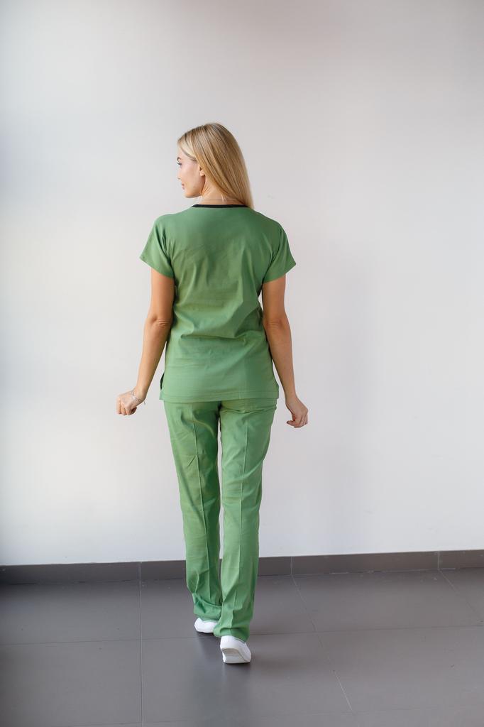 Σετ δύο τεμαχίων ιατρικά τρίβει Unisex Doctor Nursing Στολή Σετ ιατρικό ομοιόμορφο χειρουργικό μπλουζάκι + παντελόνι με κοντό μανίκι λεπτό ύφασμα Tericoton