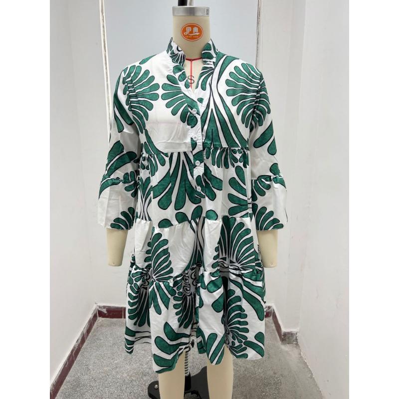 Rochie de dama primavara vara imprimata rochii lejere casual