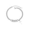 Korean Style Chunky Chain Hip Hop Bracelet with Cross Tassel - Trendy Christmas Fashion 