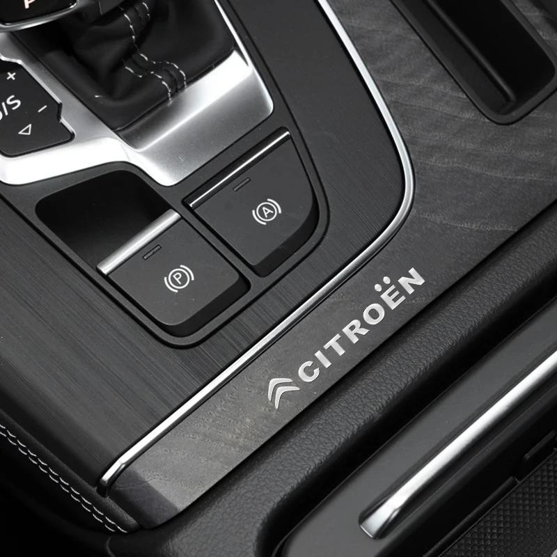 4/8pcs 3D Metal Car Emblem Sticker Interior Styling For Citroen C4 C3 C1 C2 Berlingo Celysee Cactus Picasso Saxo VTS C Elysee DS