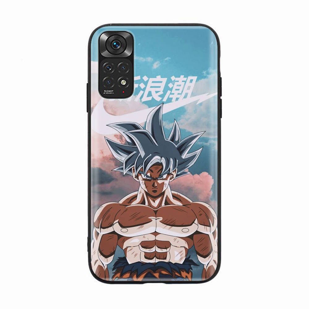 

Черный чехол для Xiaomi Poco X6 X4 M5 M6 F5 F6 C65 C55 C50 C51 C40 Pro Redmi 14C A3X 13C 12C 11T 10A 9C Note 7 6 8A Plus D-55 Dragon Z Ball Redmi Note 12S коричневато-жёлтый