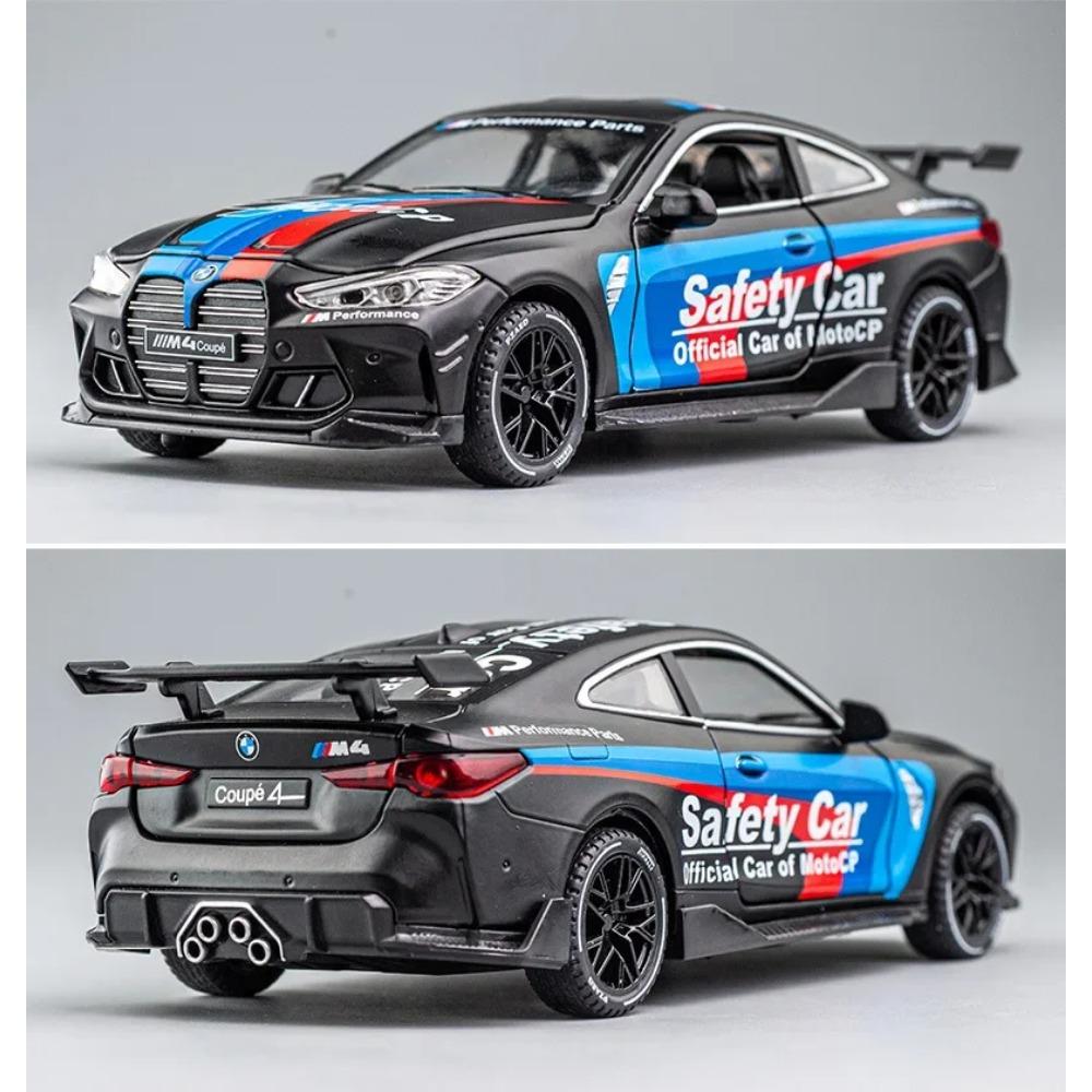 1/32 BMW M4 Supercar Alloy Car Model with Pull Back Sound Light Children Gift Collection Diecast Toy Model A469