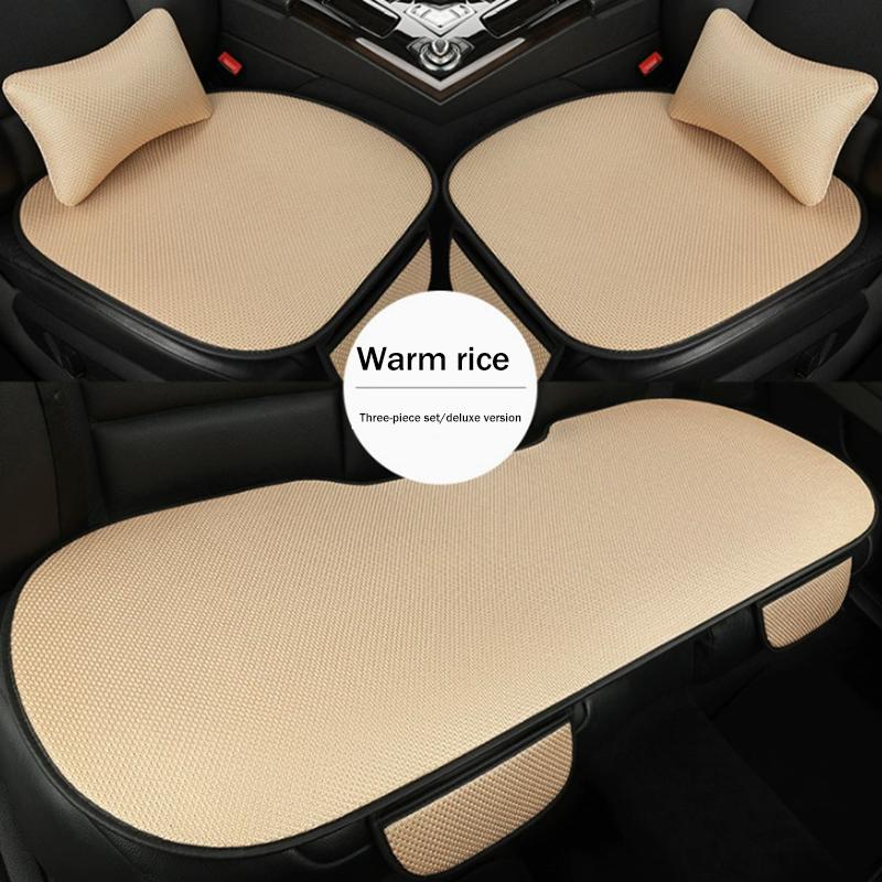 Universal Car Seat Covers for Summer Breathable Front Rear Seat Cushions Comfortable Interior for Most 5 Seat Cars