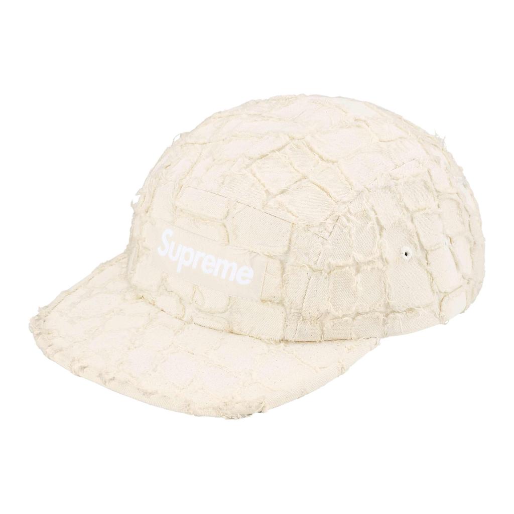 Supreme Frayed Croc Denim Camp Cap Unisex SS25H5
