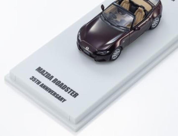 Kyosho Original Mazda Roadster 35th Anniversary Edition Finished Model K07132WR 1/64 (Red)