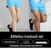 Men's and Women's Summer Running Vest and Shorts Set for Marathon Training and Fitness, Available with Custom Printing