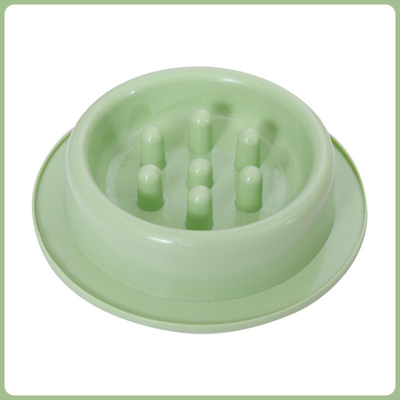 

New Pet Dog Bowl Slow Feeder Plastic Anti Choking Puppy Cat Eating Dish Bowl Anti-Gulping Food Plate