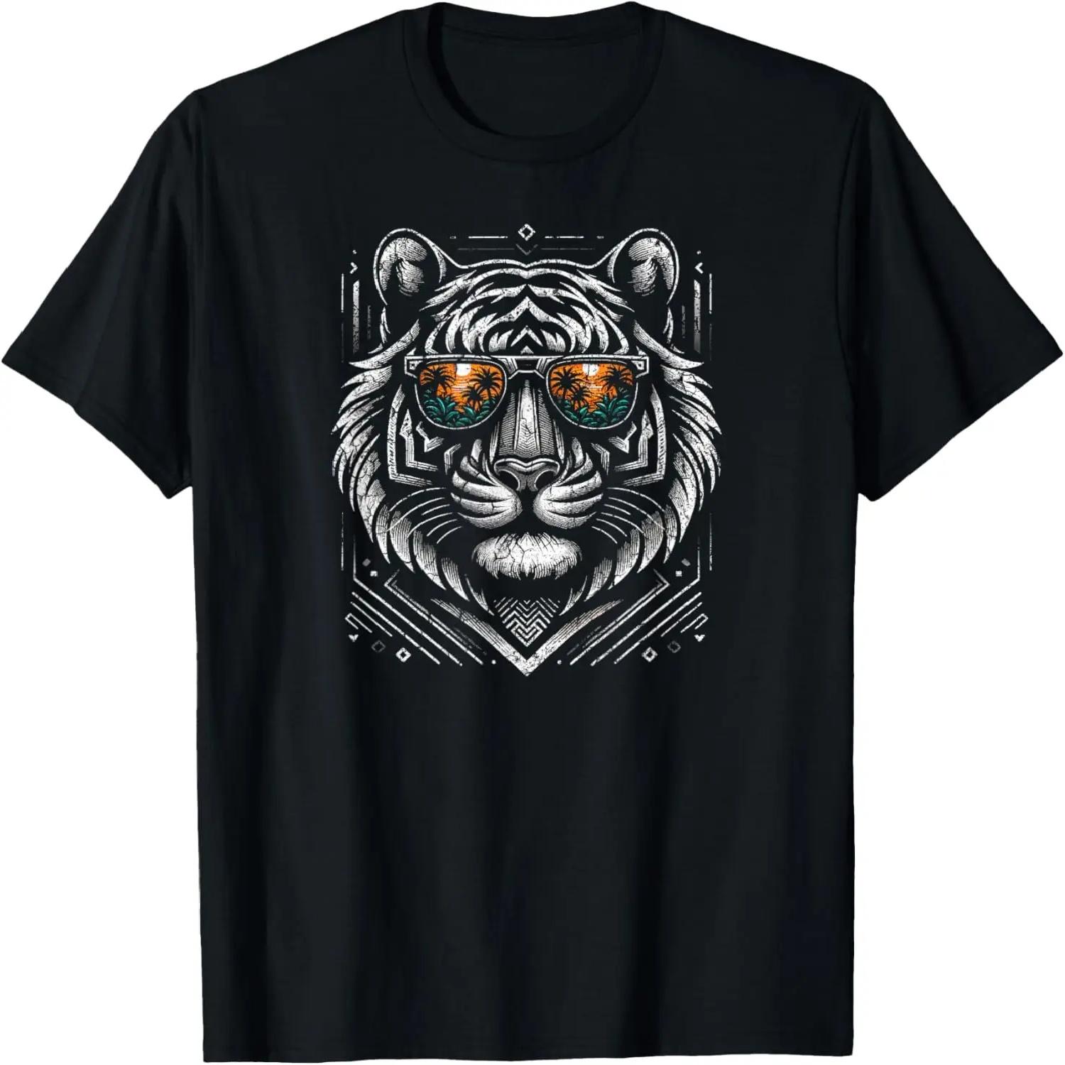 Крутая футболка с tribal-тигром _ Мужская Женская (XS - 6XL+) Футболка S