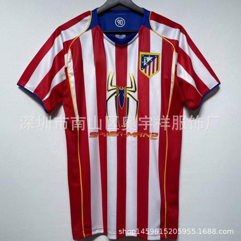 Atltico Madrid 2004-2005 Retro Football Jersey Fernando Torres 9 Home/Away Version Men