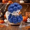 Cartoon-Fruchtente-Figur Kreative Blaubeerenten-Skulptur Halloween-Dekoration