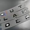For Outlander 2026 2025 - 2007 Car head  Letter 3d Sticker Abs Chrome Glossy Black Silver Styling Auto part Accessories 9pcs