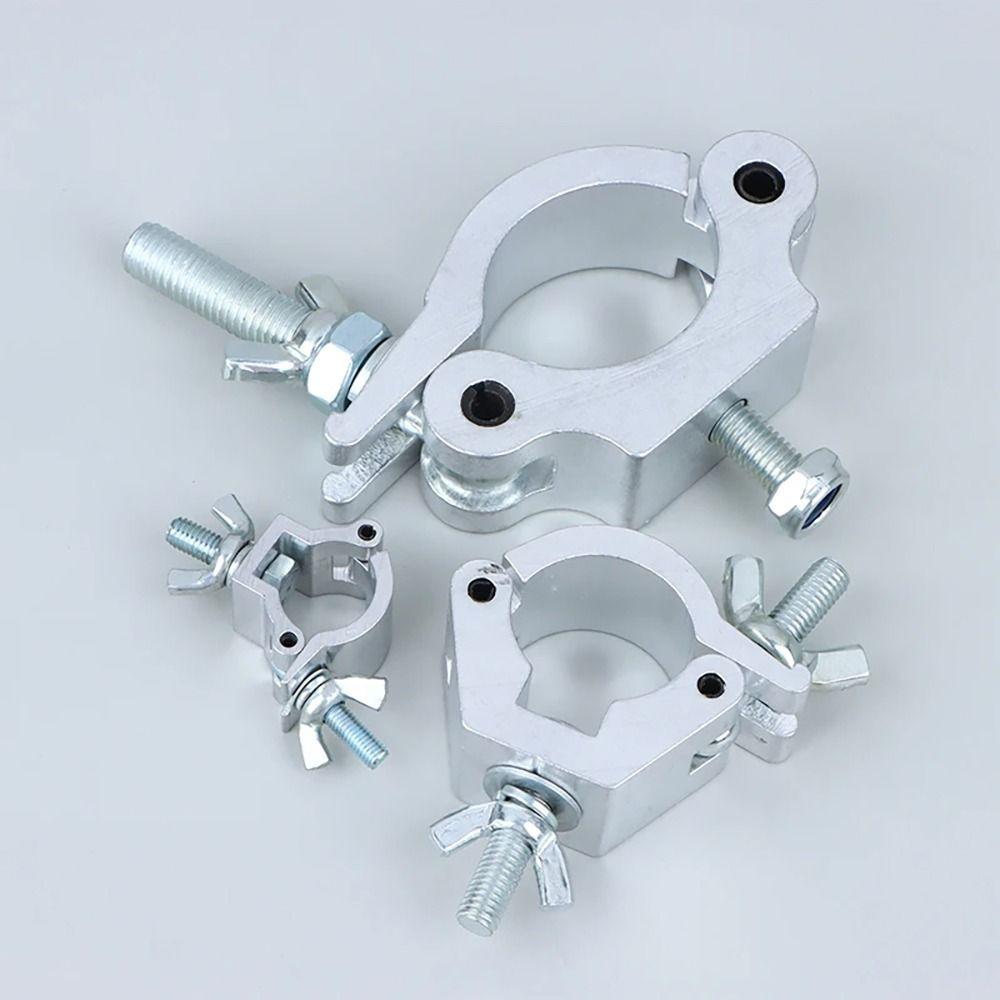 1Pcs Aluminum Alloy Stage Lights Truss Clamp Quick Release Clip Bracket DJ Light Clamps 18-21mm 38-52mm Silver Lamp Hanger Hooks