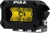PIAA Aftermarket LED Lamps, Ion Yellow [2000LIGHT PODS], Flood Light Distribution, 12V/9.2W, IPX7 Compliant, Pack of 2, DKCL200