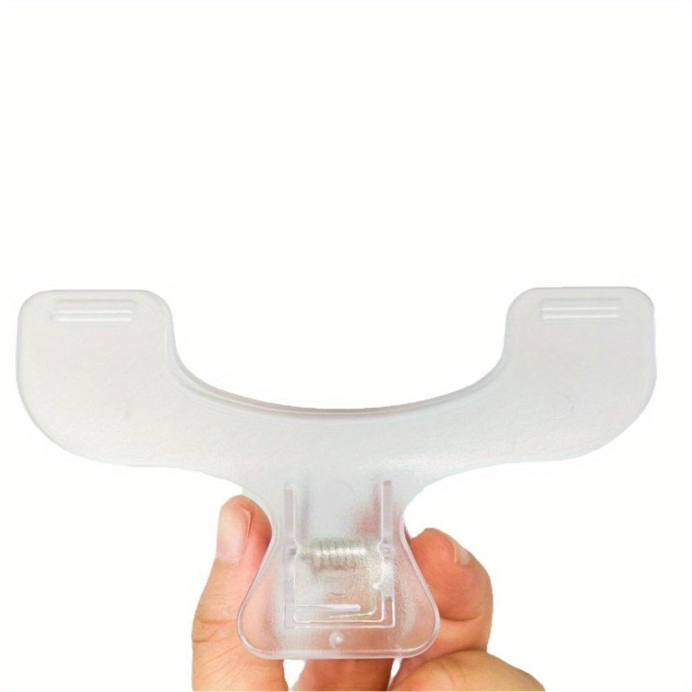 

Heavy-Duty Transparent Page Stopper Book Clip - Reinforced Thick Plastic Corner Bookmark with Secure Hold for Students, Office чистий
