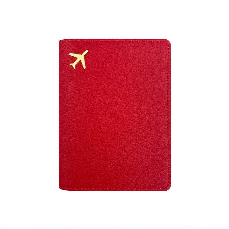 PU Leather Multi-color Passport & Document Organizer with Business Card Holder
