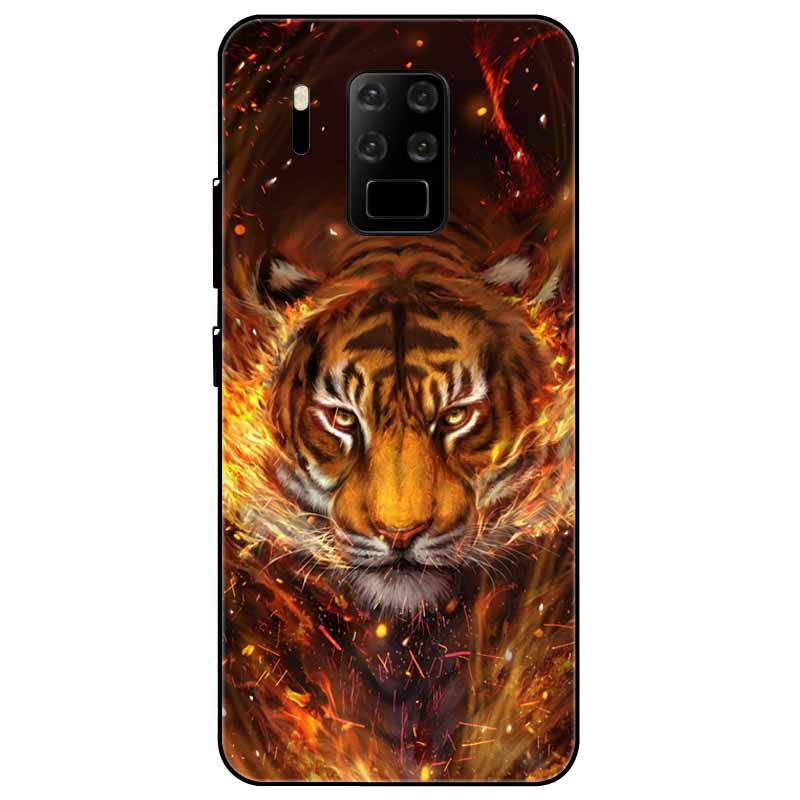 For OUKITEL C18 Pro C21 C21Pro Case Silicone Black Soft Protector Funda Capa for OUKITEL C21 Pro C18 Pro Cover TPU Cartoon Cover