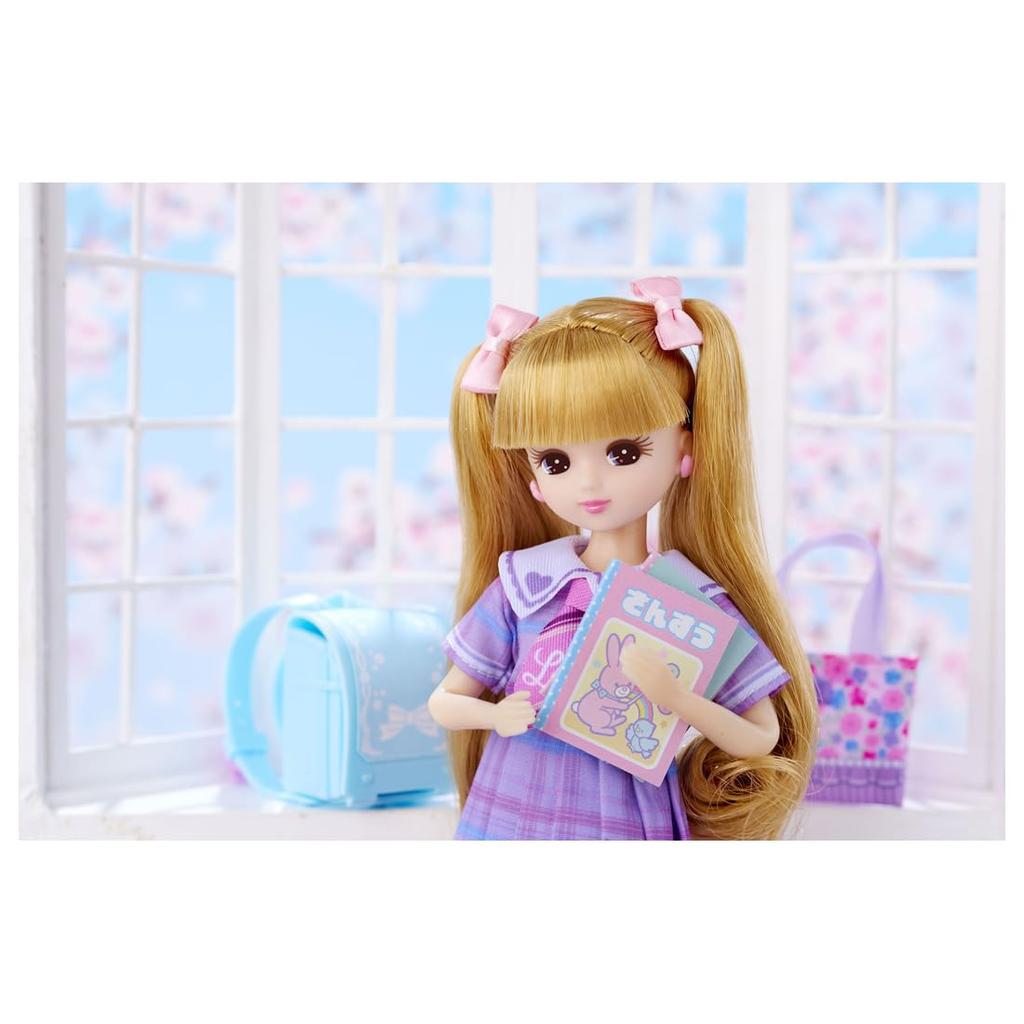 Takara Tomy Doll Exciting First Grade Pretend Play Toy for Ages 3 and Up Licca-chan LD-08 Licca-chan Dress-Up